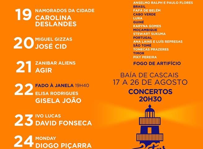 Festas do Mar, Cascais, Festas de Cascais, Festas Anuais, entradas grátis, Festas 2018, Festas do Mar 2018, Cartaz, Programa, Concertos